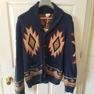 FAHERTY ORGANIC COTTON Cardigan Sweater NWT tags